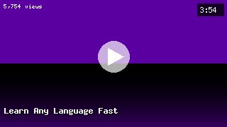 Learn Any Language Fast